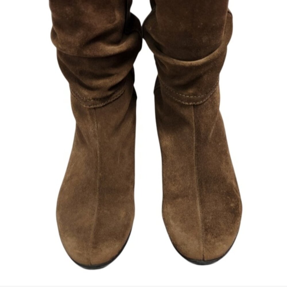 La Canadienne knee-high Brown Suede women's Boots - Picture 2 of 10